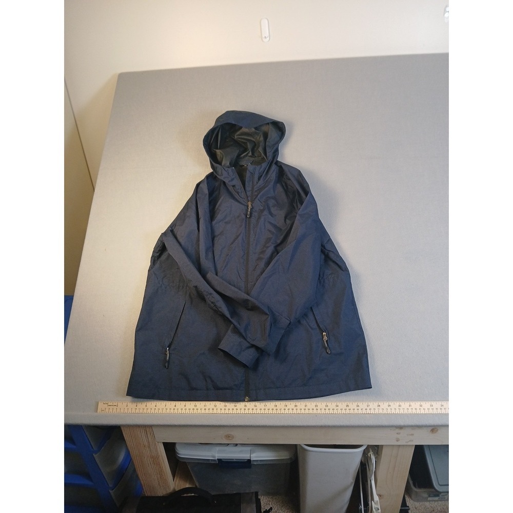 32° Cool Brand Men's Navy Blue Front Zip Windbreaker Jacket Size L Mesh Vented!!
